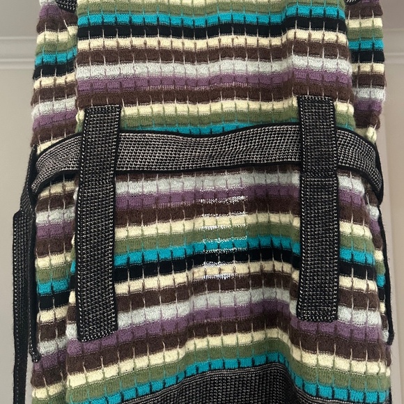 M by MISSONI - Multicolour Wool Knit Belted Sweater Vest - Size US 8 / IT 44 - Picture 12 of 16